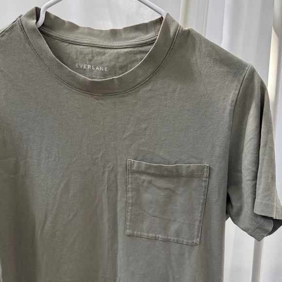 Everlane Organic Cotton Weekend Tshirt Dress- Sage - Picture 5 of 9